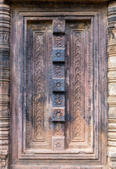 doors Banteai Srei, Siem Reap, Cambodia