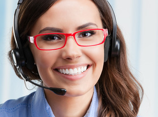 Support phone operator in headset