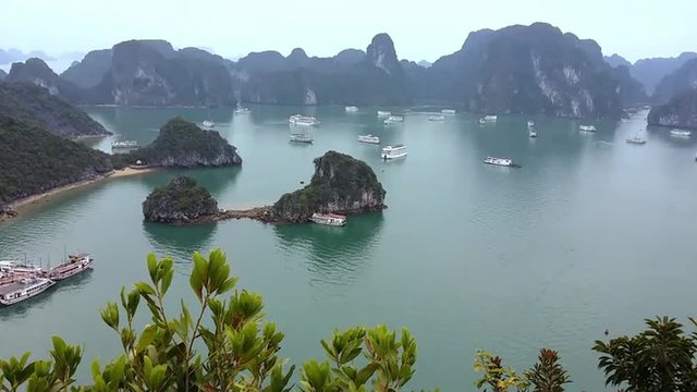 Halong bay Vietnam. Panoramic landscape view