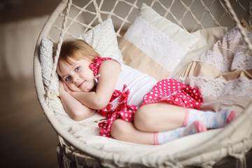 Cute little girl sleeping