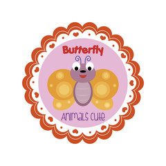Butterfly label