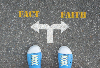 Decision to make at the crossroad - fact or faith