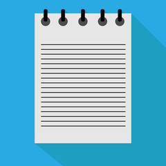 Image notebook. flat design