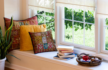 Coffee, Books and Pillows at the Reading Corner