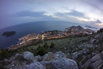 Fototapeta na wymiar Panoramic view of Old Dubrovnik