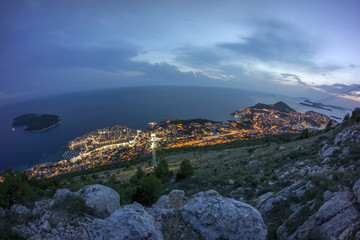 Fototapeta na wymiar Panoramic view of Old Dubrovnik