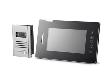 Video intercom with sensor touch screen for protecting public and private placements