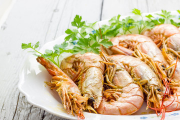 Raw prawns