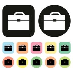 Document bag icon. vector