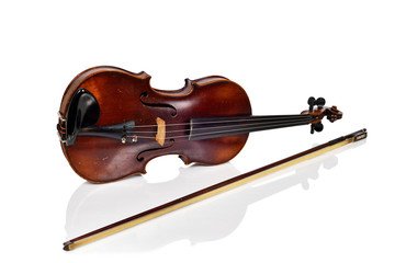 Fototapeta na wymiar Classic old violin