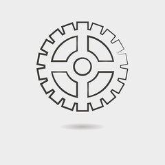 Gear vector icon