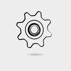 Gear vector icon