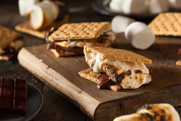 Homemade Gooey S'mores with Chocolate