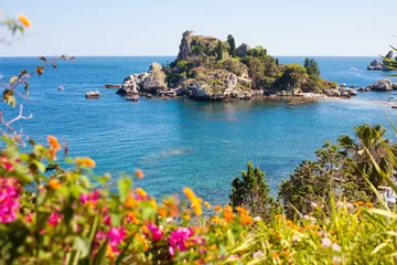 Fotobehang Isola Bella in Taormina © andras_csontos