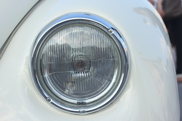 Old car headlight