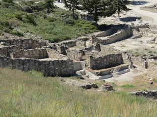 Grèce - Rhodes - Kamiros - Ancienne maison du quartier résidentiel
