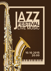 Fototapeta na wymiar Jazz festival poster