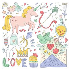 Valentines Day Doodle Collection