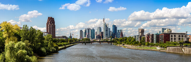 Ginancial district in Frankfurt