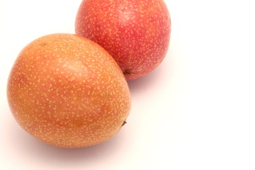 Passion Fruit on White Background