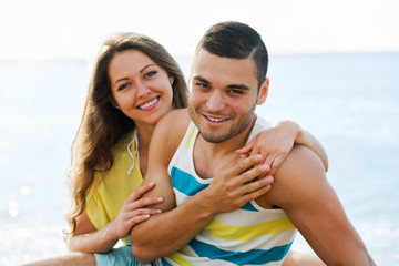 Fototapeta premium Couple at seaside