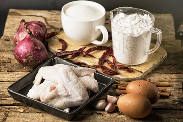 fresh chicken wings ready for cooking
