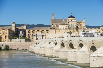 Roman bridge in Cordoba, Andalusia, southern Spain.