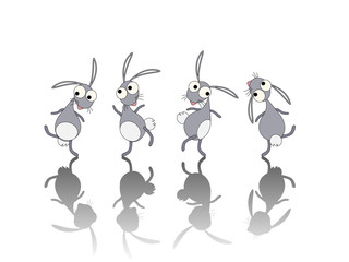 Cartoon rabbit