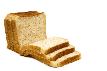 Fresh slices of whole wheat bread