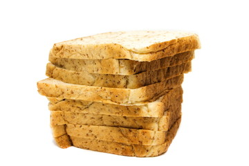 Fresh slices of whole wheat bread