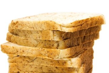 Fresh slices of whole wheat bread