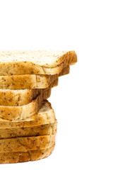 Fresh slices of whole wheat bread