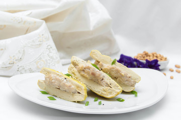 Tofu with chicken