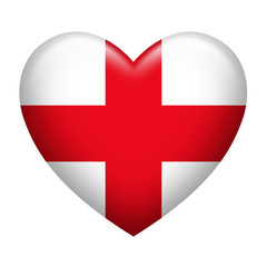 England Insignia Heart Shape