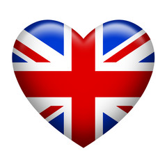 United Kingdom Insignia Heart Shape
