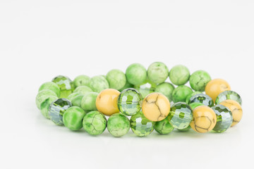  Homemade bead jewelry - Stock Image.