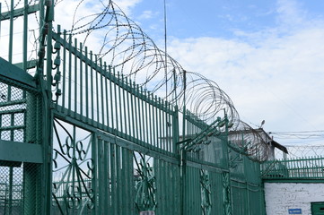 Fence in the colony of special regime. Inner perimeter 