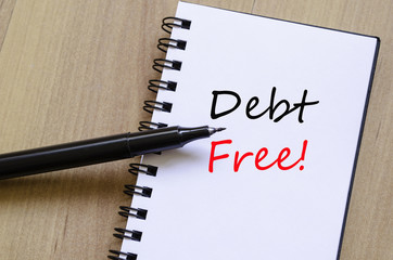 Debt Free Concept
