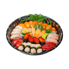 take away sushi express on plastic tray
