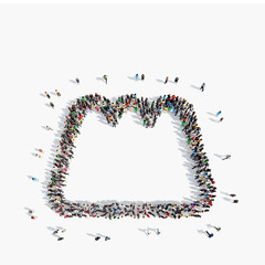 people in the shape of Cake.