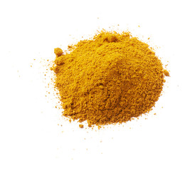 Pile of yellow curry powder