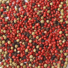Surface covered with multiple pepper seeds