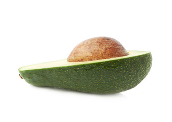 Cut in half open avocado fruit