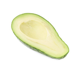 Half of an avacado fruit isolated