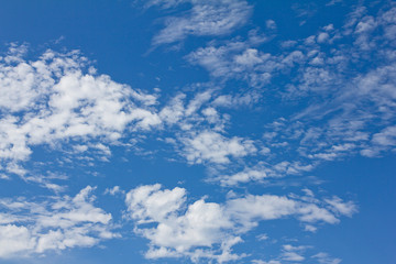 Blue sky background with clouds