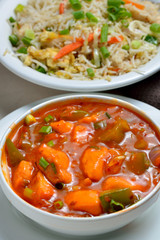 Fried rice with Chicken curry