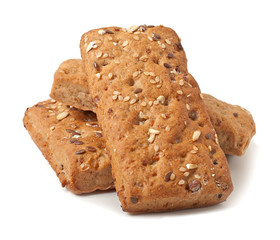 Dietary cookies isolated on white background