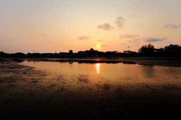 Fototapeta premium Beach sunset
