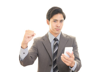 笑顔のビジネスマン