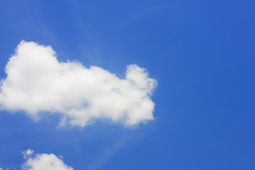 Blue sky background with cloud.